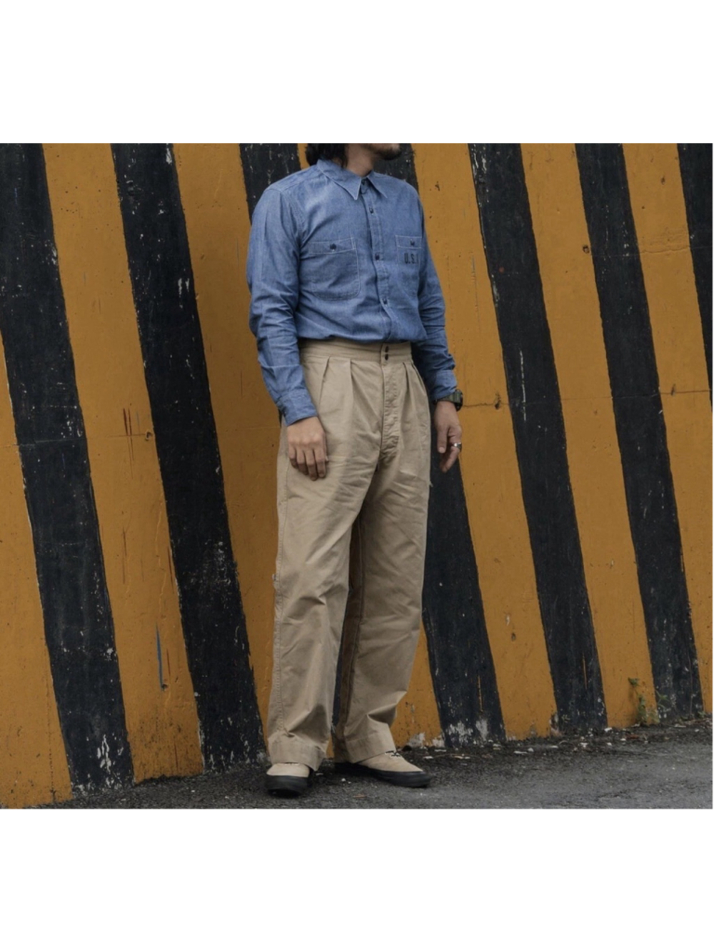 1960s AUS Army Combat Pants - KhakiNon Stock Mfg. Co. W34 100% Cotton